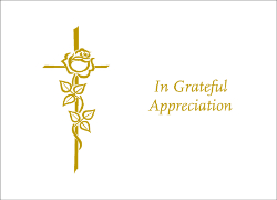 Acknowledgement Card - 1 - Chi-Rho - Landscape