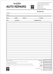 Auto Repairs Invoice A4