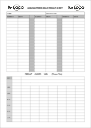 Irish Dancing SOLO Result sheet A4