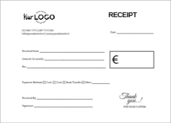 Receipt Book A6 Landscape