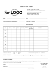 WEEKLY TIME SHEET A5