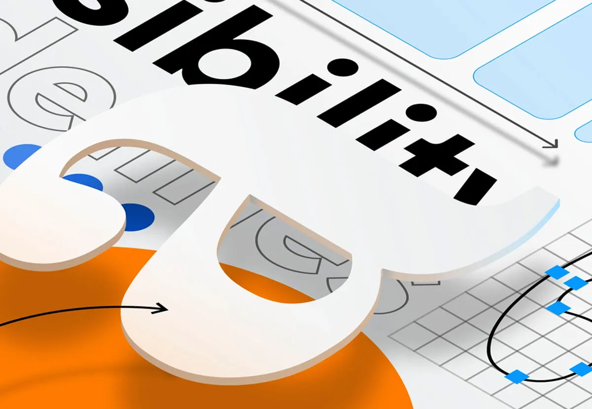 Accessibility typography illustration
