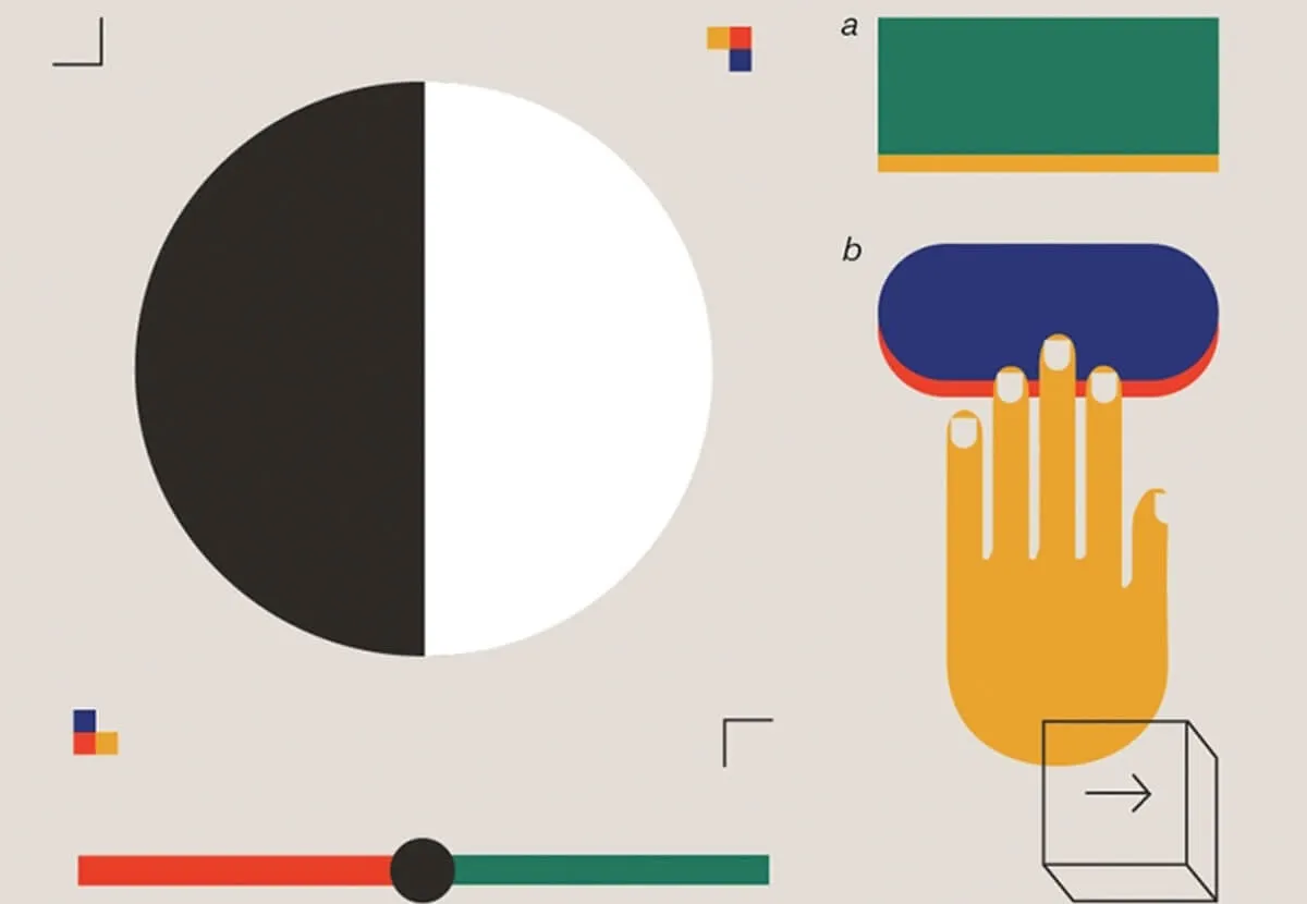 Illustration of contrast adjustment for visually impaired users