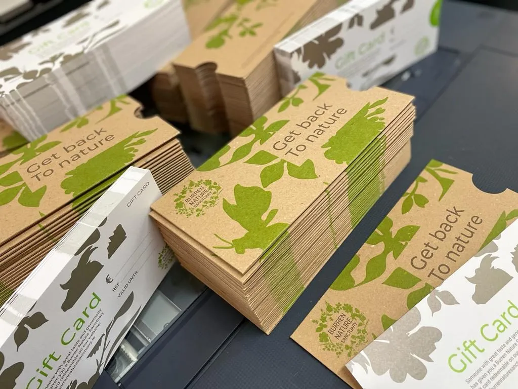 Get Back To Nature kraft gift card pouches stacked - Print Ready