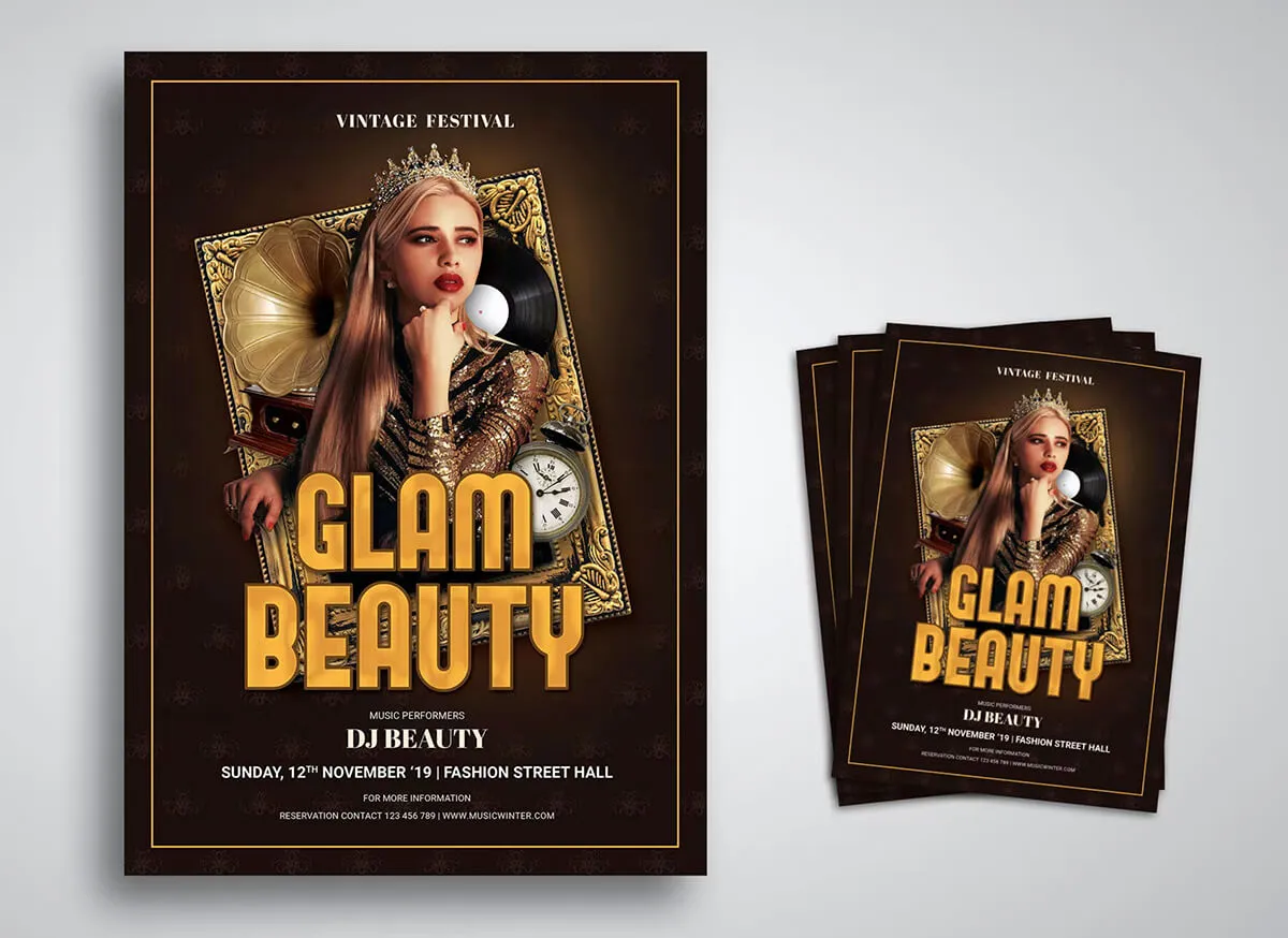 Beauty leaflet example 2