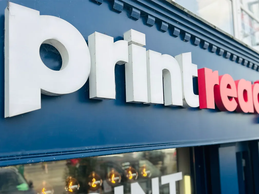 Print Ready shopfront on a Dublin street