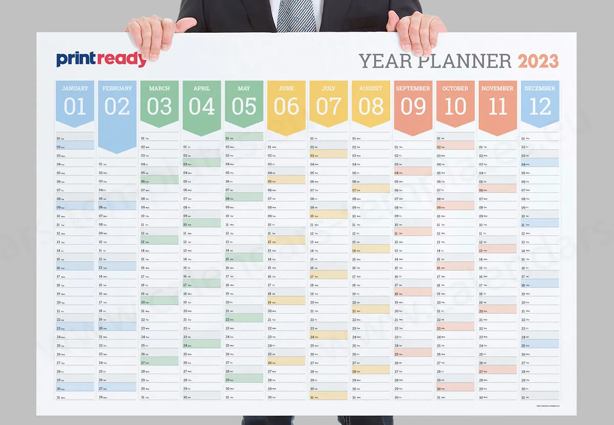 Print Ready branded year planner