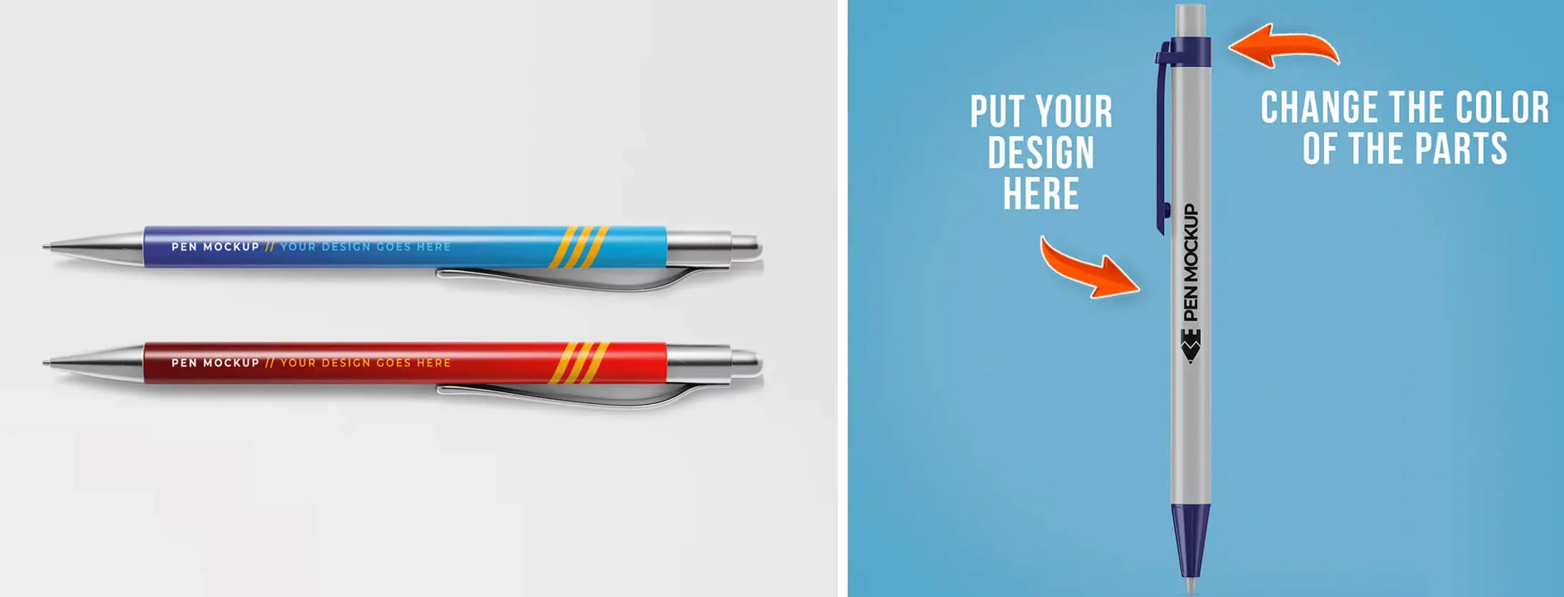 Branded promotional pens
