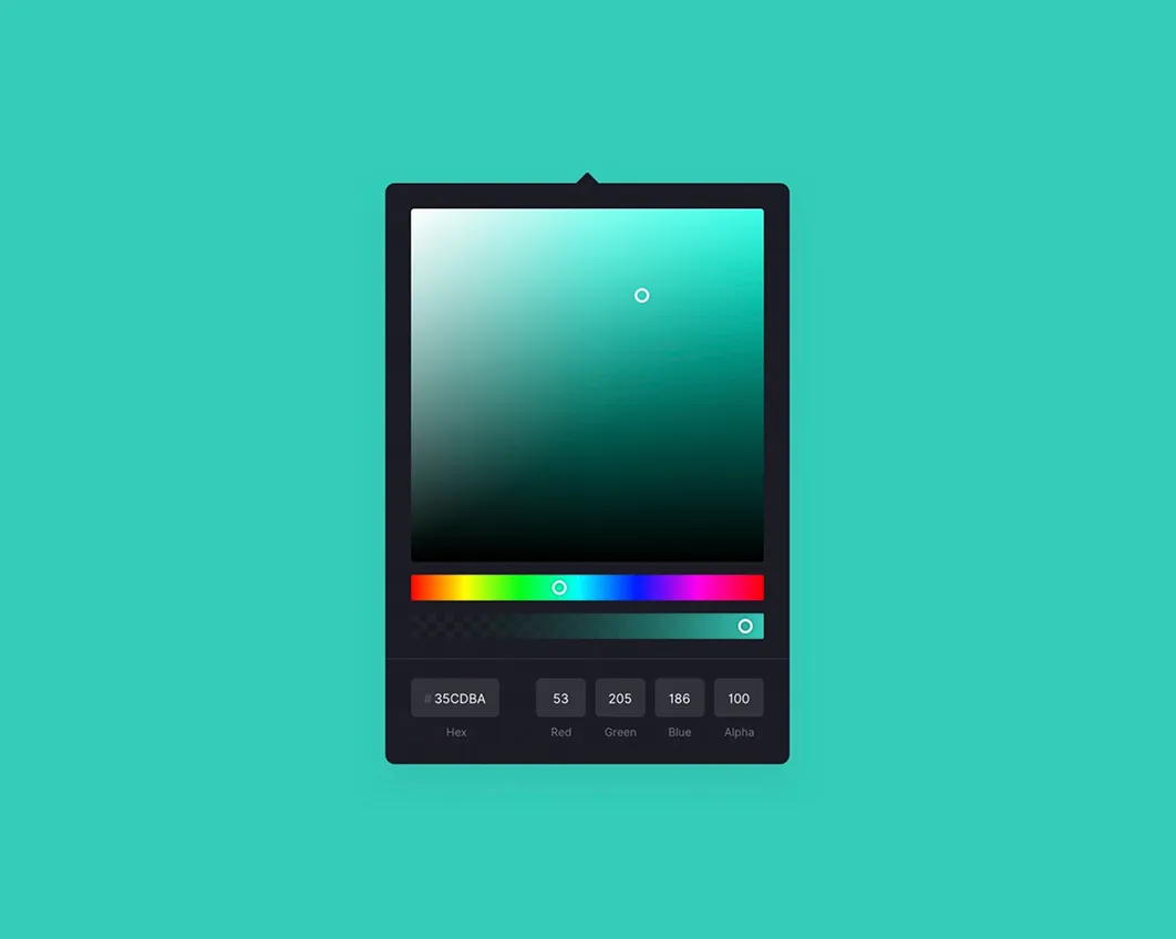 Colour picker tool for selecting brand colours