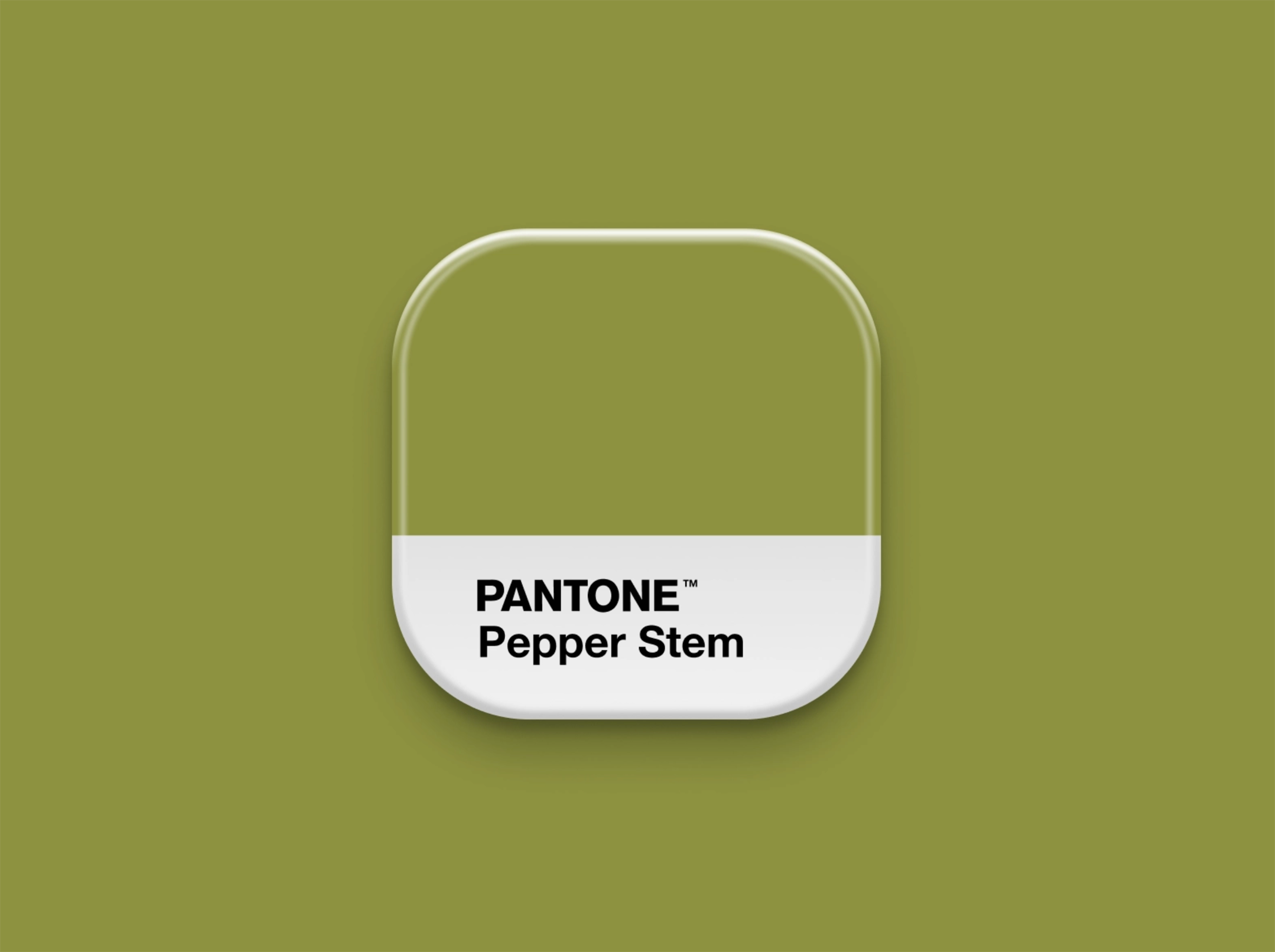 Pantone Pepper Stem swatch
