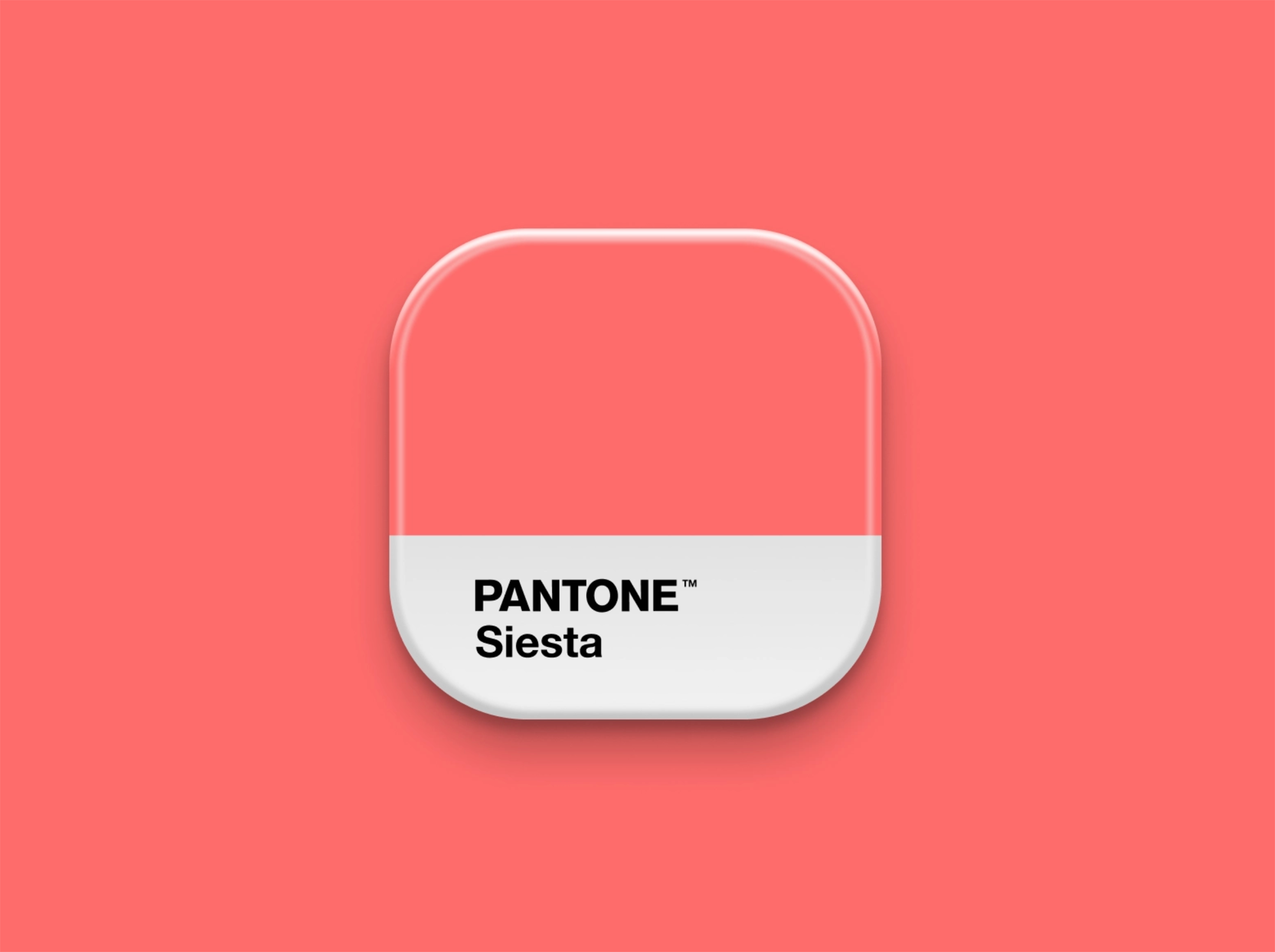 Pantone Siesta swatch