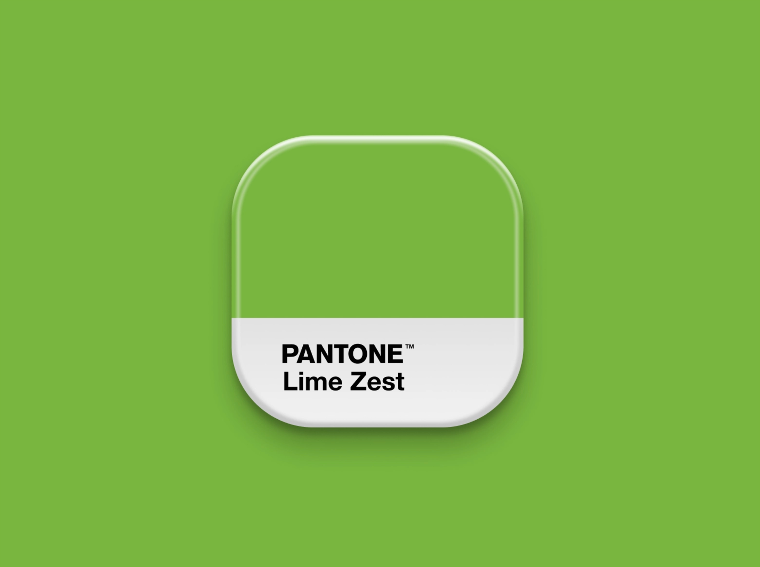 Pantone Lime Zest swatch