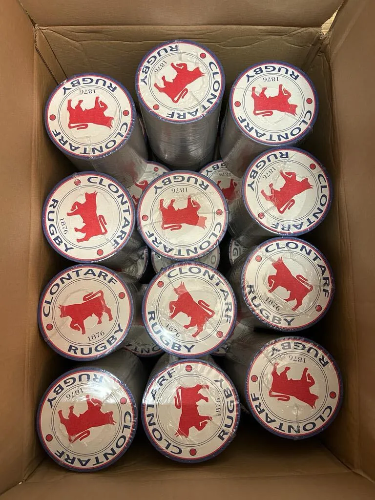 Cornish Brewing branded beer mats in a box