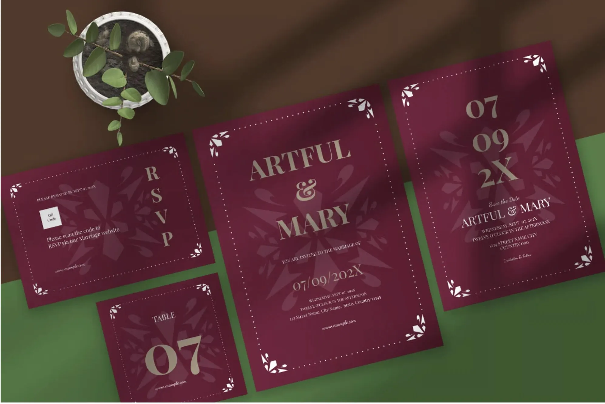 Wedding invitations and RSVP cards printed by Print Ready Dublin