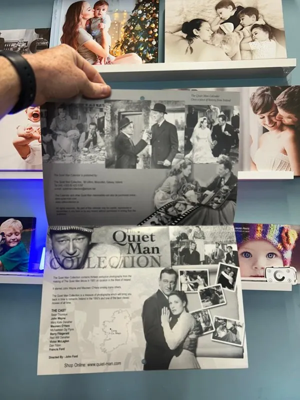 Collage wall calendar with black and white family photographs - Print Ready