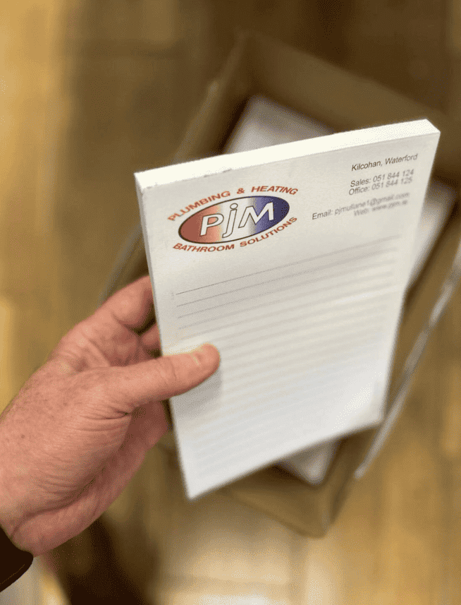 Printed book for PJM Plumbing and Heating, Waterford