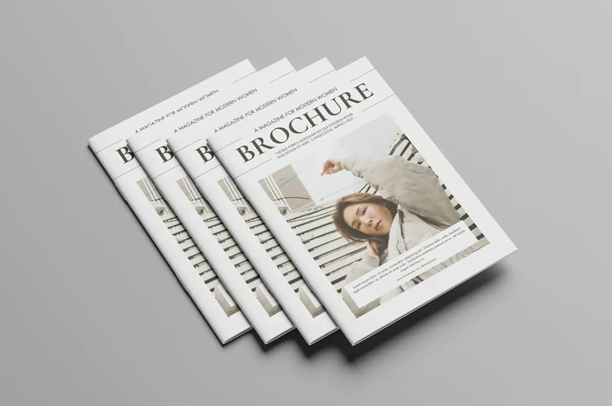 Printed brochures fanned out - brochure printing by Print Ready Dublin