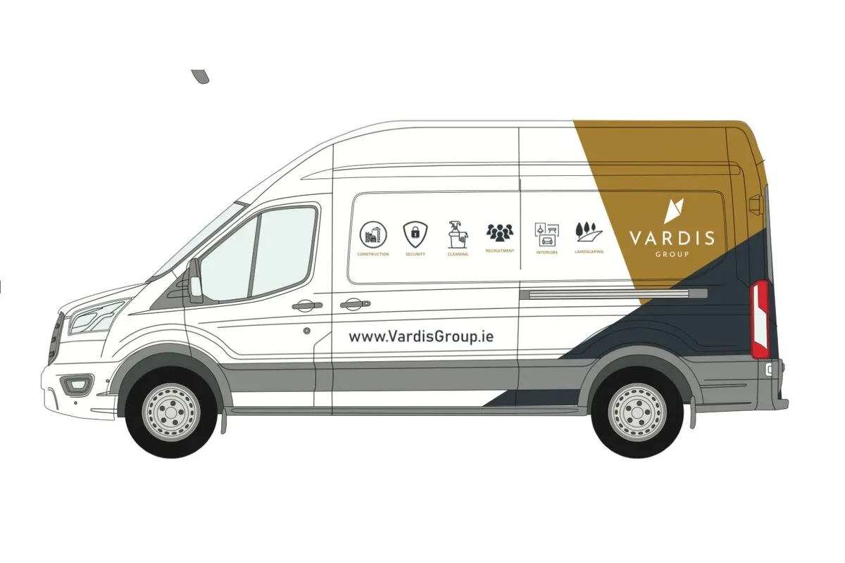 Vardis Group van livery design mock-up