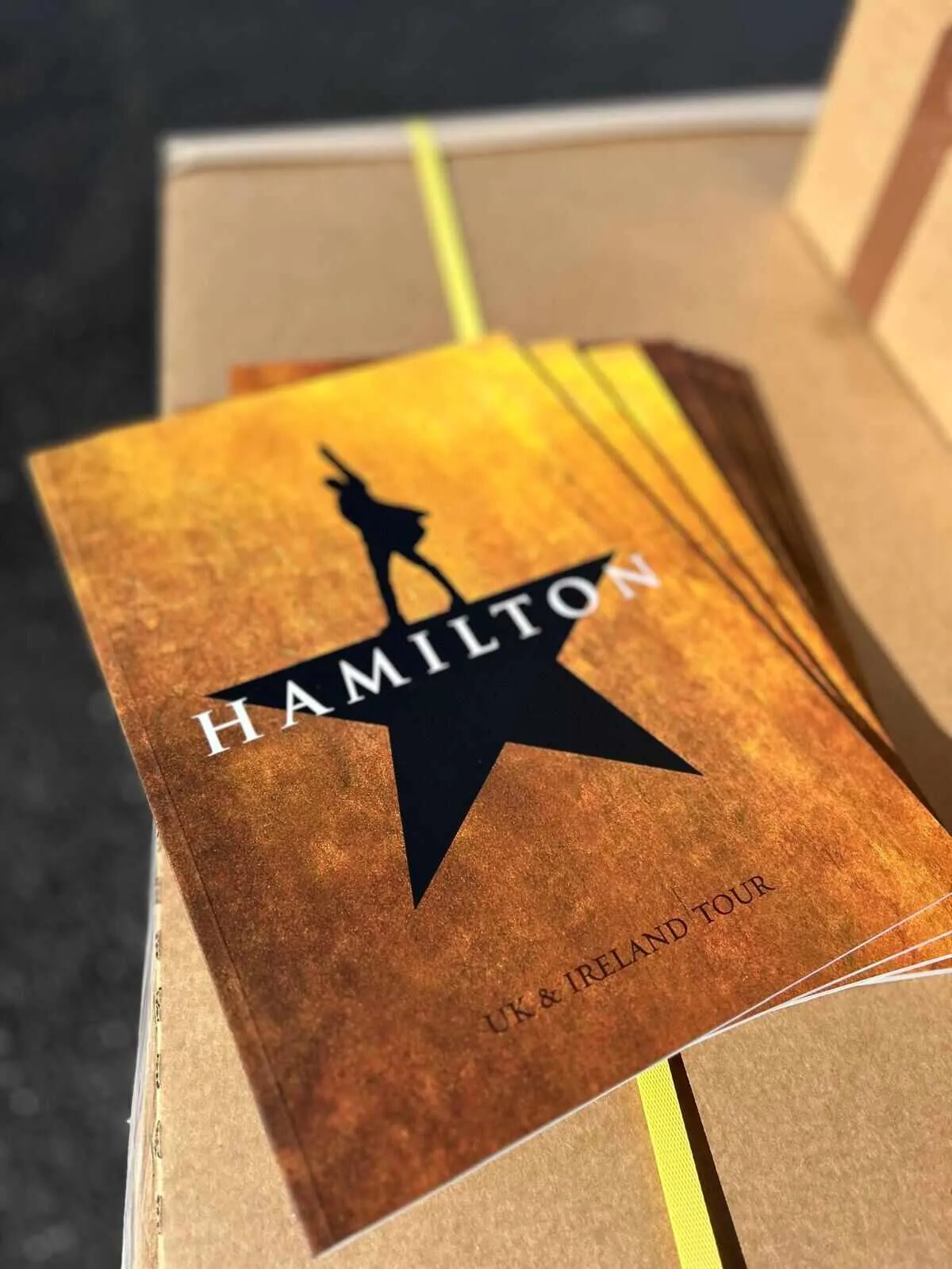 Hamilton UK and Ireland tour programmes fresh off the press