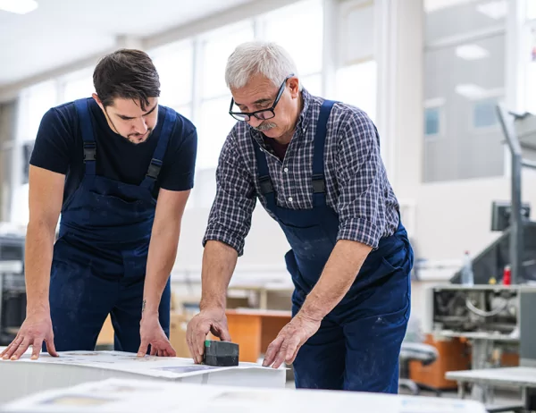 Real people working in our facility