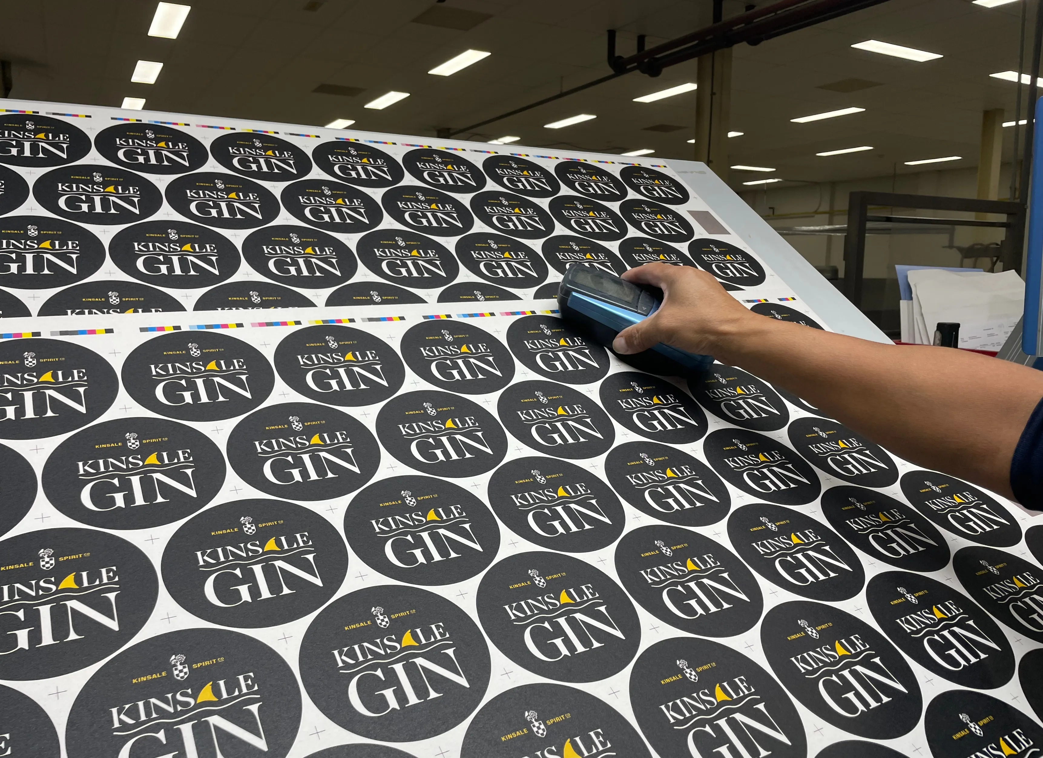 Kinsale Gin premium beermats in production and packed for distribution by Print Ready