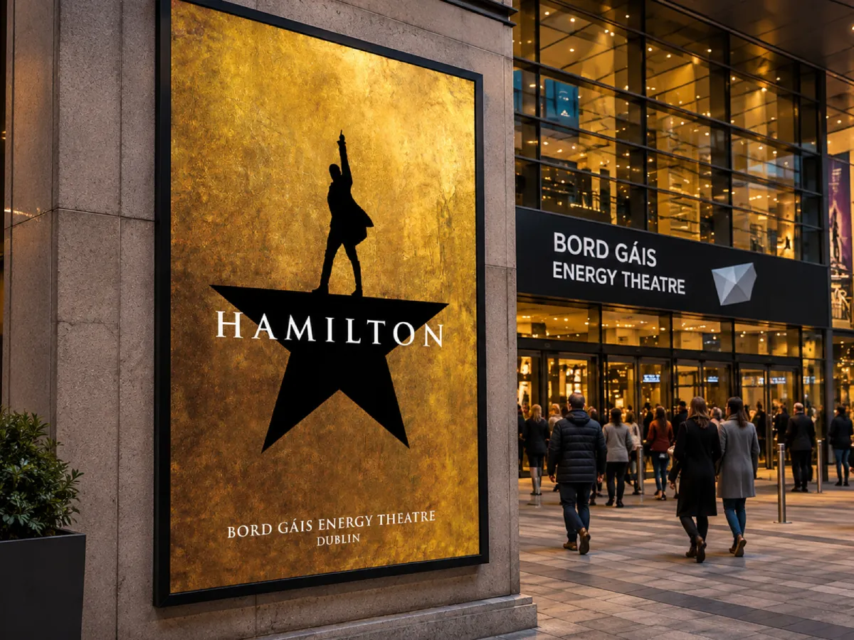 Hamilton souvenir programme and A2 poster produced by Print Ready for Bord Gáis Energy Theatre
