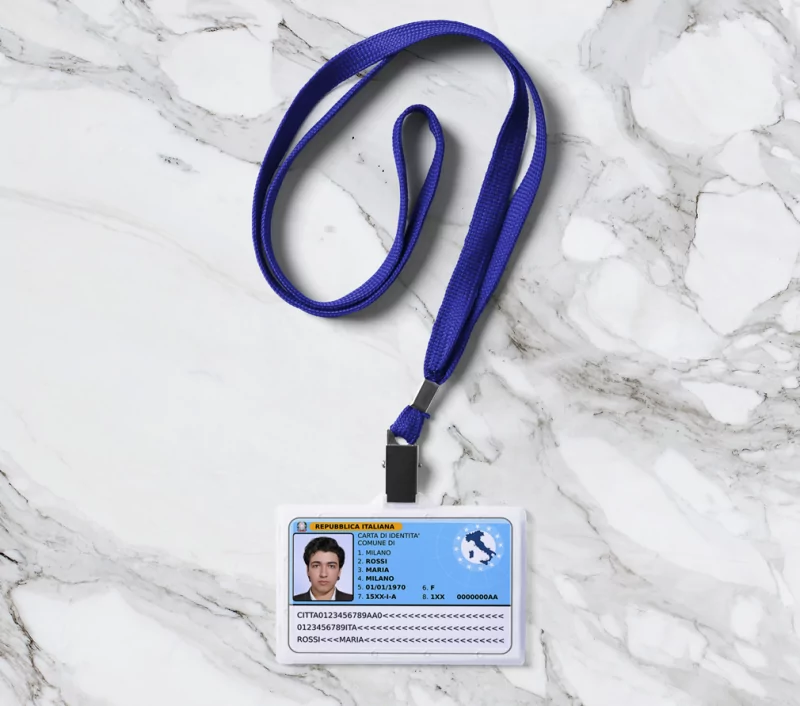 Laminated ID badge example Laminated ID badge