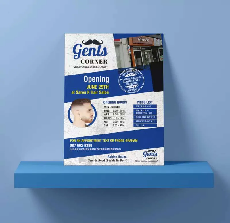 Professional flyer design example