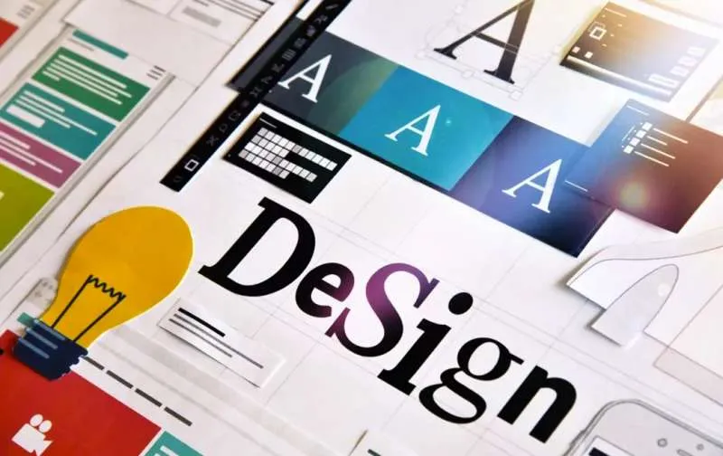 Design materials and typography samples