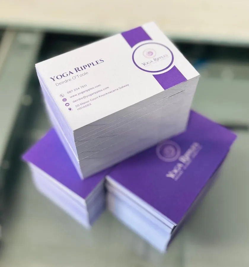 Printed business cards ready to ship
