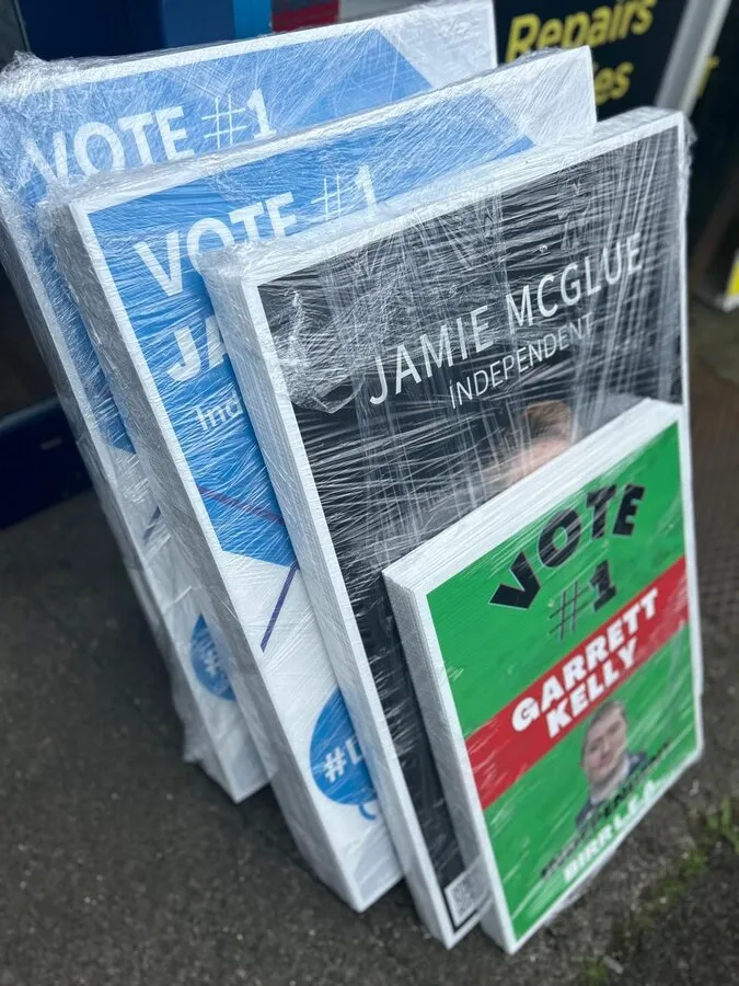 Election corriboard posters ready to ship - Print Ready