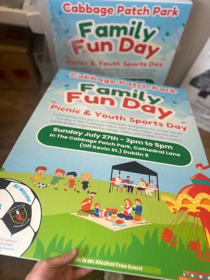 Corriboard family fun day signage for a city council - Print Ready