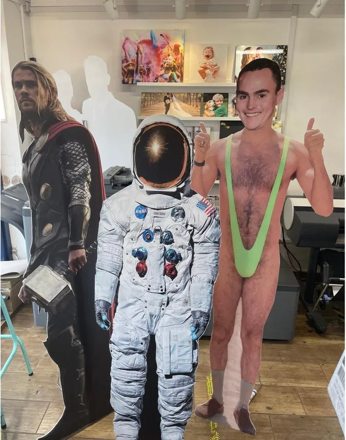 Thor, astronaut and novelty cutouts in our shop - Print Ready