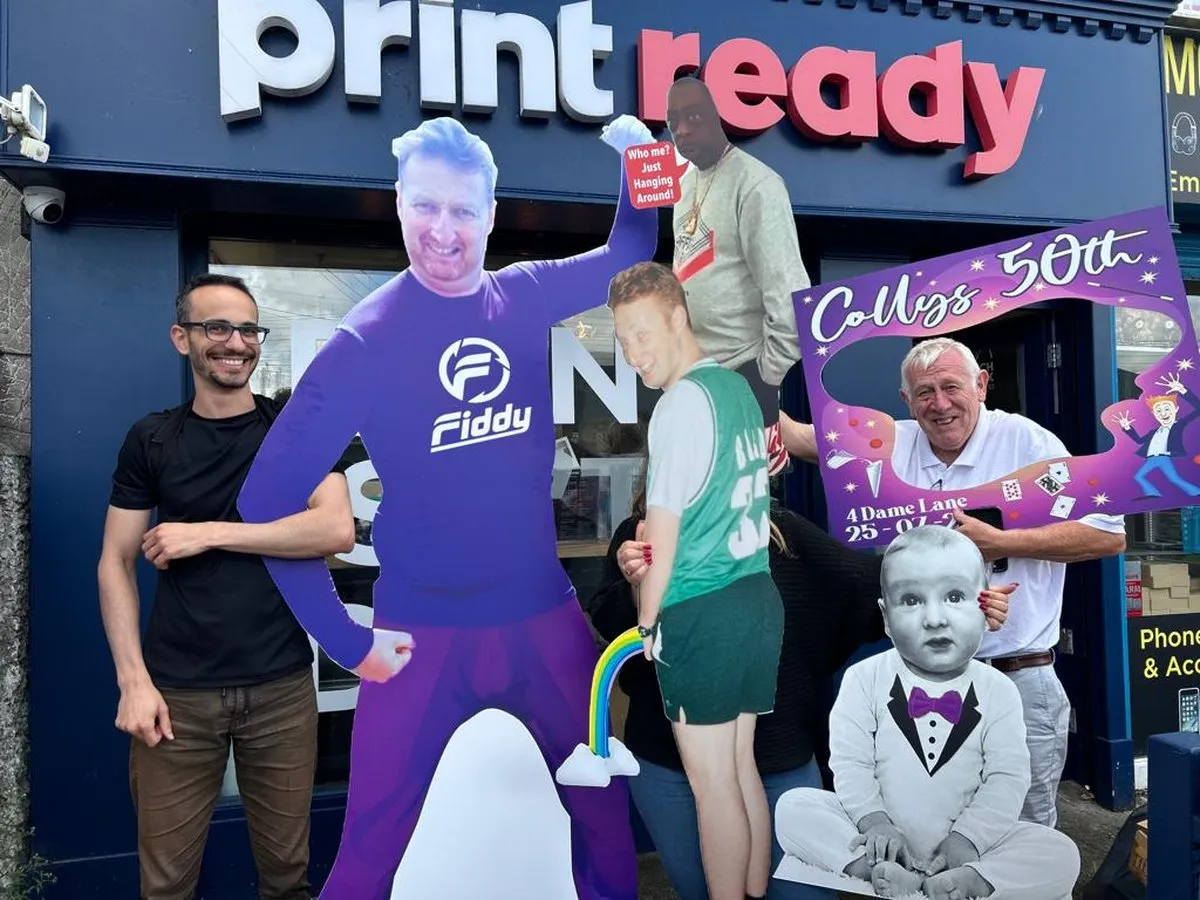 Party cutouts printed by Print Ready - Print Ready