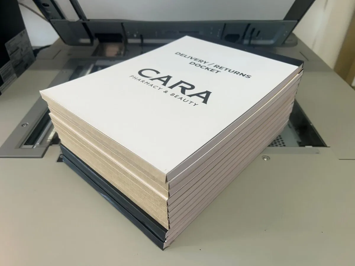 NCR carbon copy docket books for a pharmacy - Print Ready