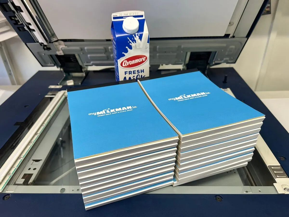 Printed NCR docket books with blue covers - Print Ready