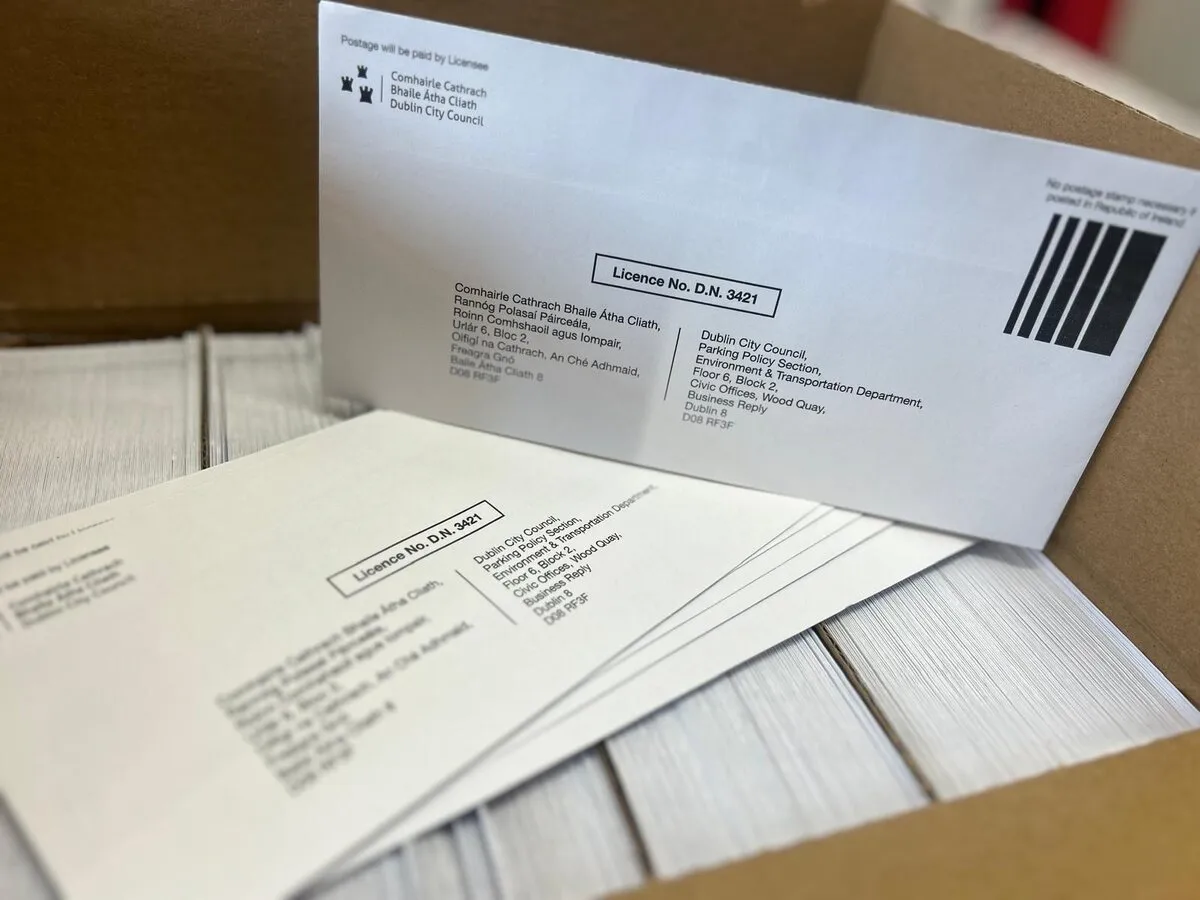 Dublin City Council printed envelopes - Print Ready