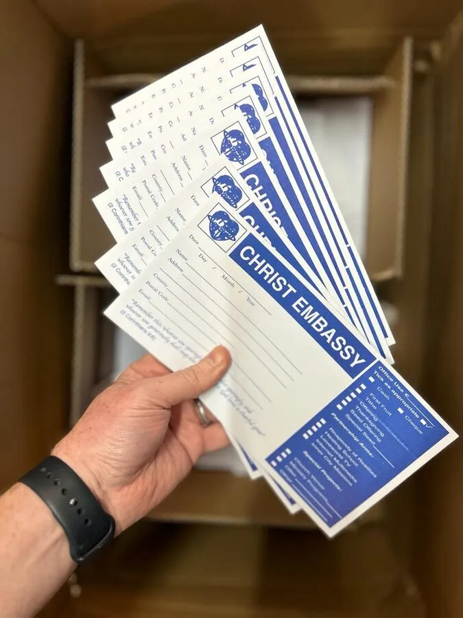 Printed church dues envelopes - Print Ready