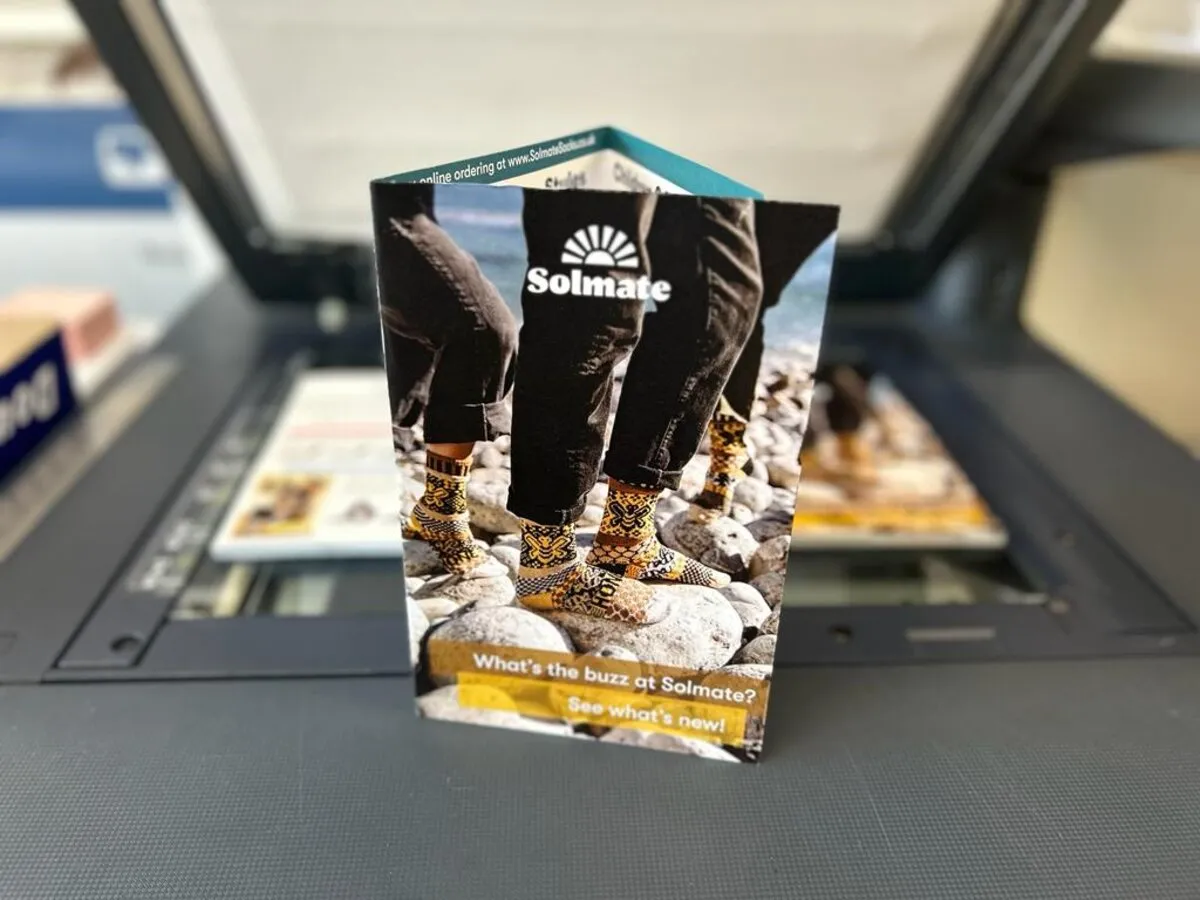 Solmat Sock trifold A4 six-panel flyers - Print Ready
