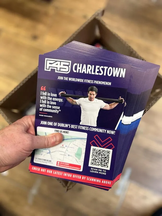 F45 Charlestown A5 glossy flyers - Print Ready