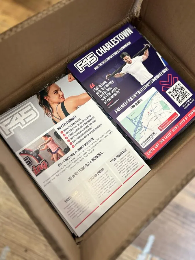 F45 Charlestown A5 glossy flyers - Print Ready