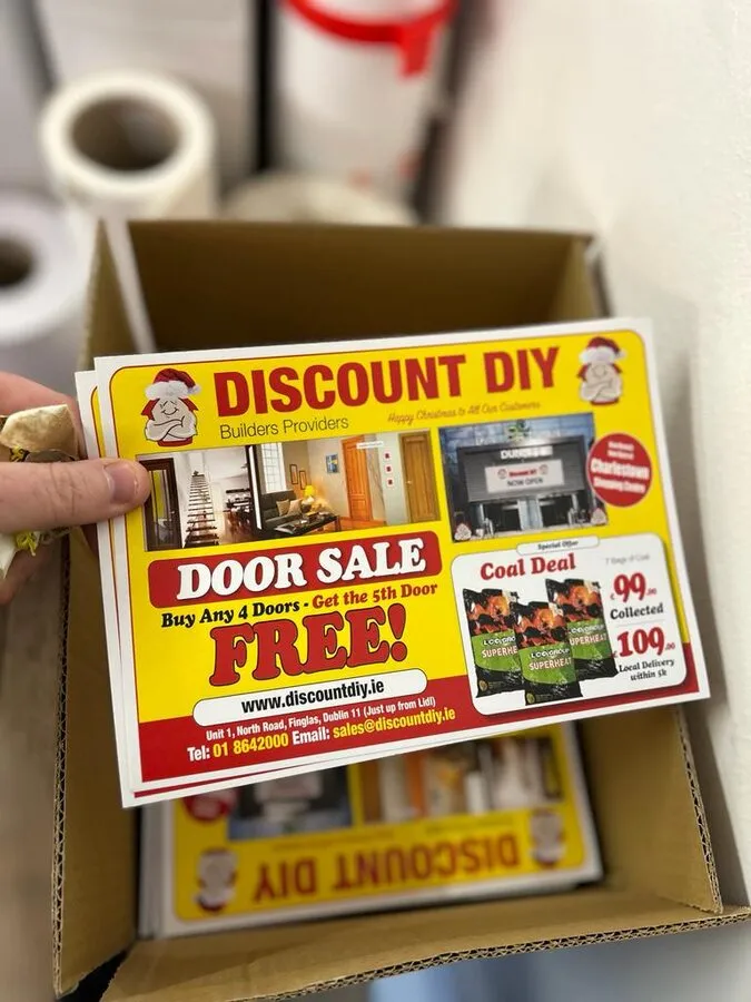 Discount DIY flyers - Print Ready