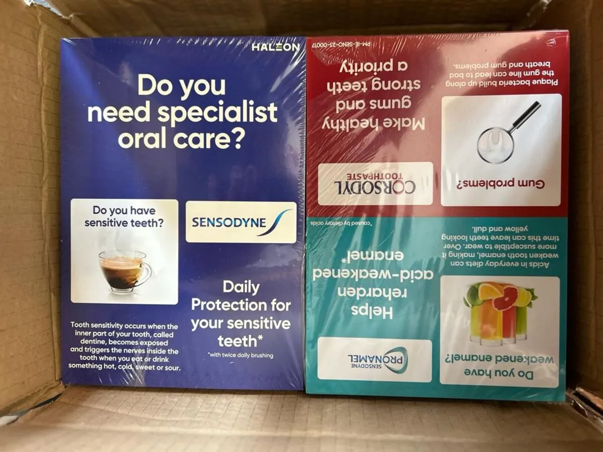Sensodyne, Voltarol and Corsodyl A5 flyers - Print Ready