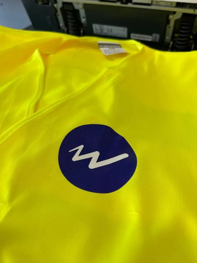 Watt Footprint printed hi-vis vest - Print Ready
