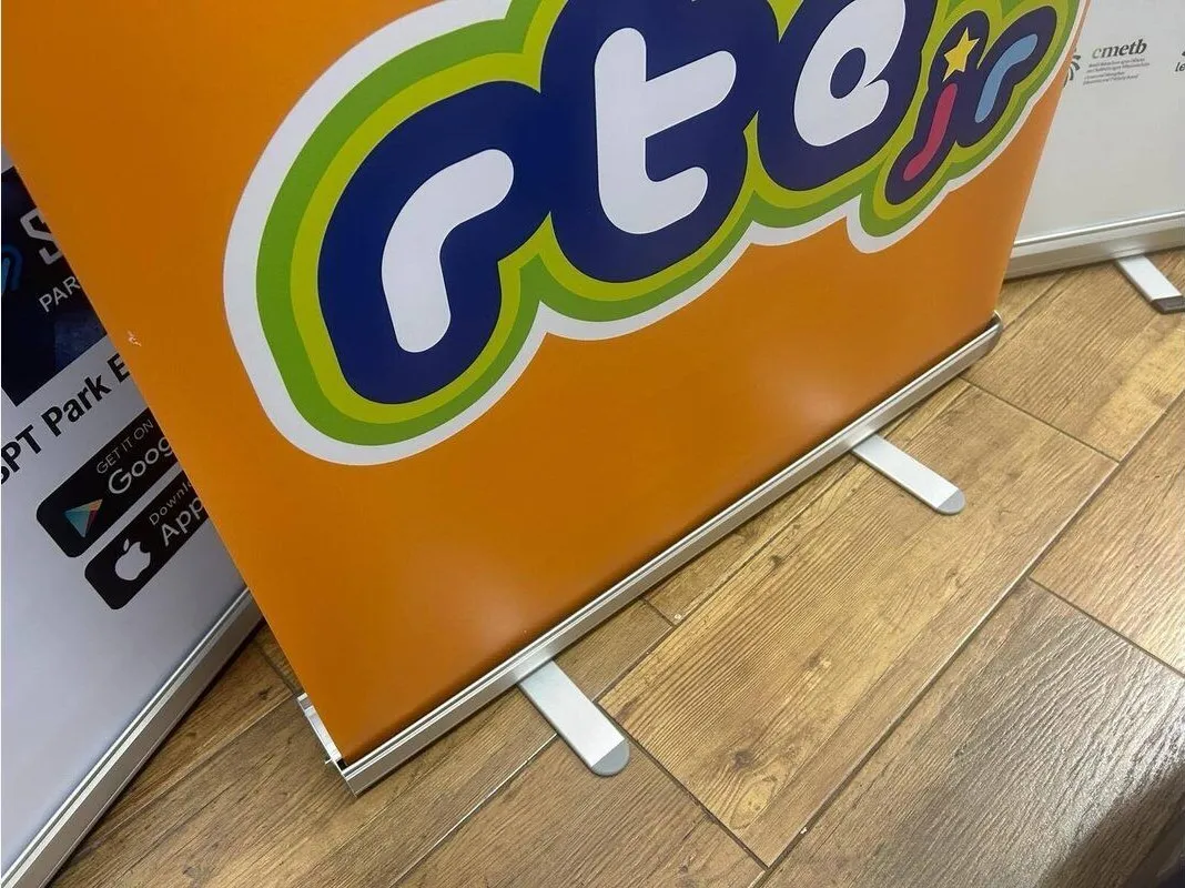 RTE jr pull up banner printed for RTE