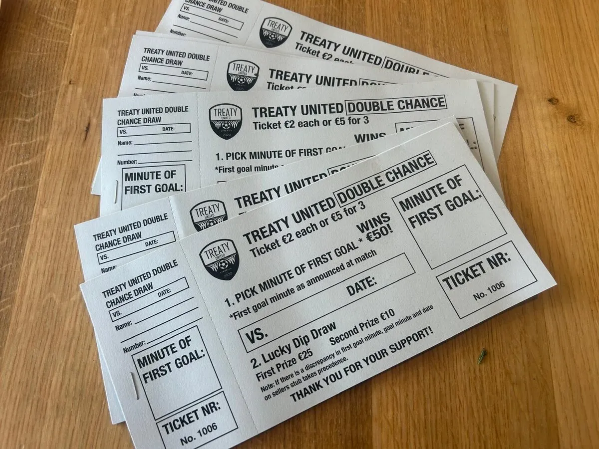 Treaty United raffle tickets - Print Ready