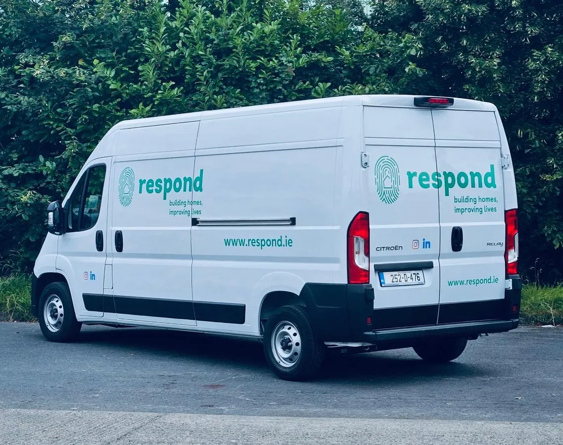 Respond charity van with printed decals