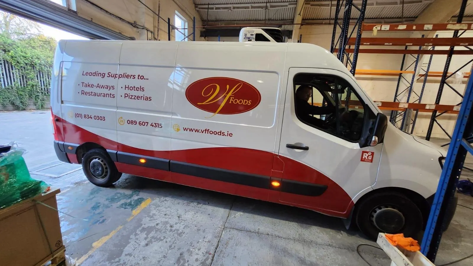 VF Foods partial van wrap