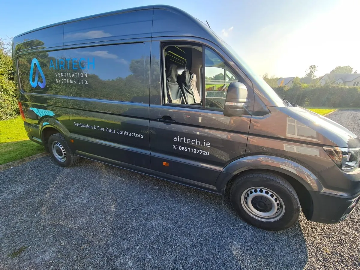 Airtech van with printed decals