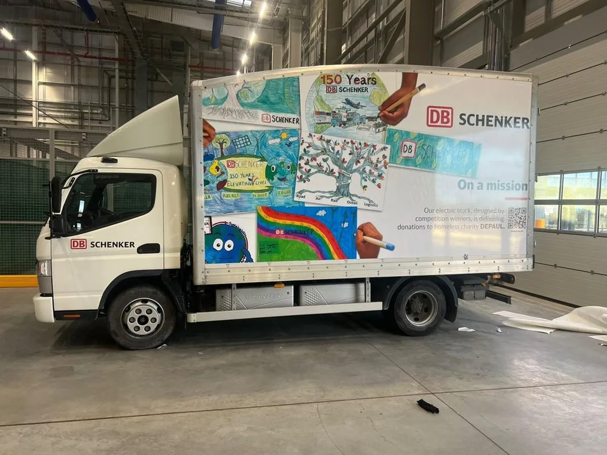 DB Schenker truck wrap